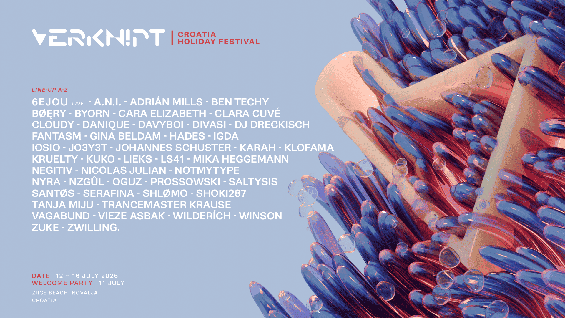 VERKNIPT CROATIA | HOLIDAY FESTIVAL 2026 | Techno Music World
